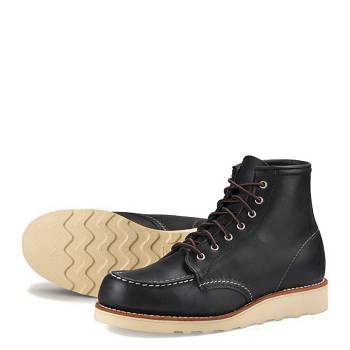 Red Wing Heritage Classic Moc - Cierne 6 Inch Cizmy Damske, RW447SK